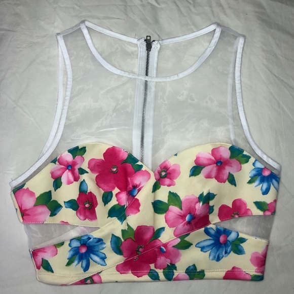 do & be floral maxi skirt and crop top set S - Picture 7 of 10